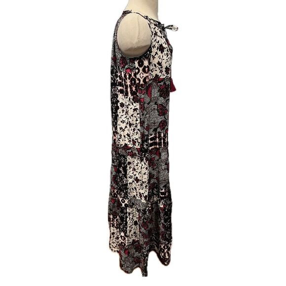 NWT INC Nomad Patch Tiered Halter-Neck Maxi Dress Size Petite Small - Picture 3 of 9